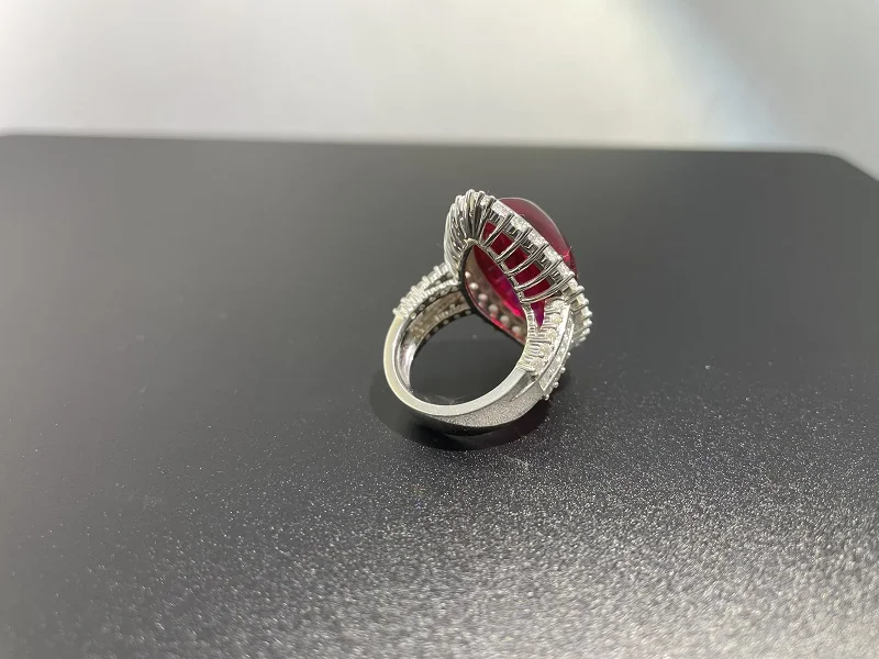 2021 new jewelry supports drop shipping Support traceability 925 Silver Horse Eye Ruby Ring