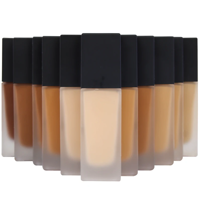 Long Lasting Creamy Full Coverage Liquid Foundation Vegan Matte Foundation