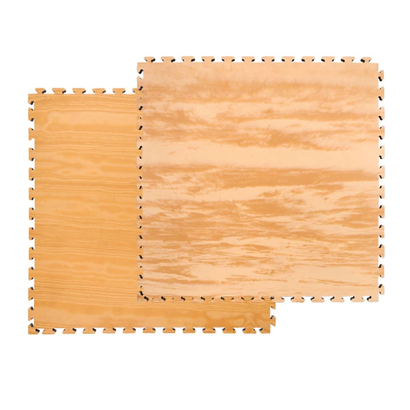 High density high elasticity 2cm wood grain shock absorption dance studio fitness Taekwondo puzzle mat Judo tatami mat