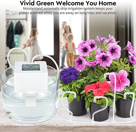 greenhouse programmable automatic micro auto drip Irrigation kit water timer plant self watering system for indoor plants