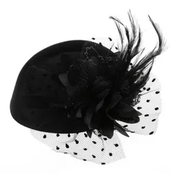 2021 Free Shipping Top knot Hat Feather Elegant Headpiece Hair Accessories Fascinator Hats Base