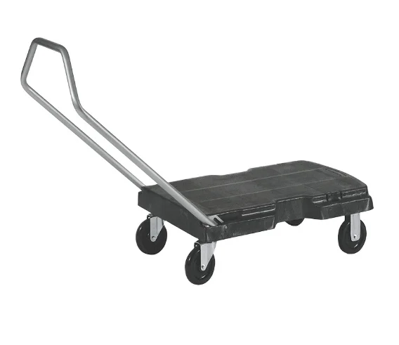 
Commercial product triple handcart folding handle Doll / cart / platform truck with wheels, 500 lbs capacity for mobile / wareho 