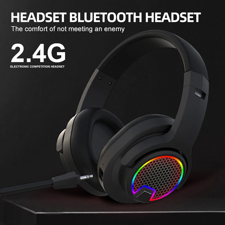 S3C For Toddler Kid Pink Headphone Cat Ear With Ears Children Pink Headset Wireless Kitty Cat Ear Foldable Bear Headphones