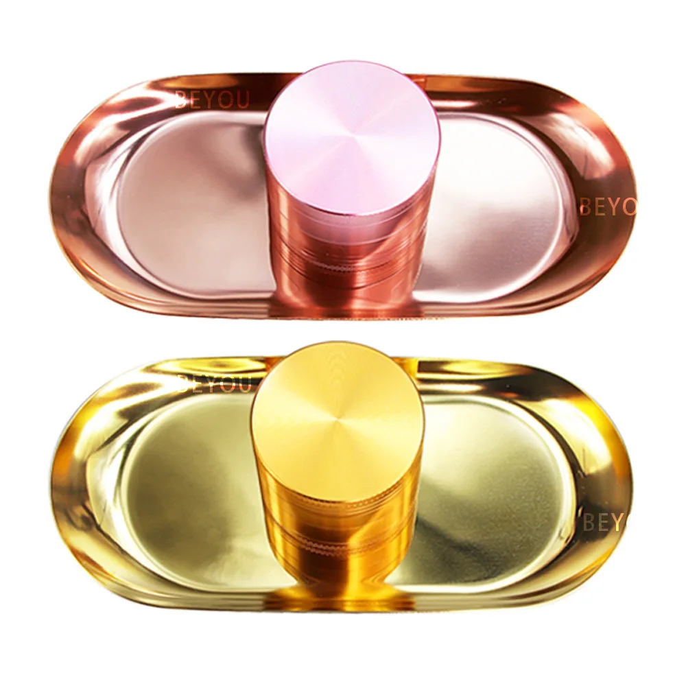 Wholesale Bulk Serving Tray Blank Custom Metal rolling trays Pure Color Smoking rolling trays for Smoking