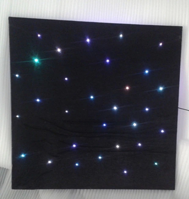 Fiber optic type 600x600 starry sky flickering star suspended children room ceiling panel lighting