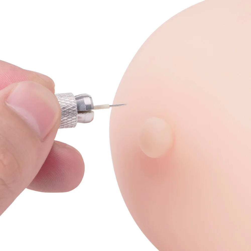 100% силиконовые Супермягкие силиконовые 3D соски Areola для практики татуировки кожи груди