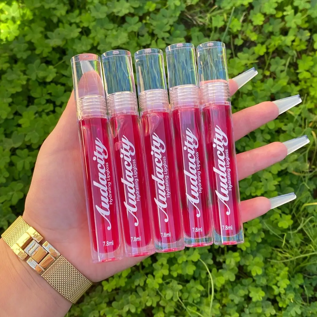 Round Clear Lip gloss Tube Transparent Packaging Empty Lipgloss Containers