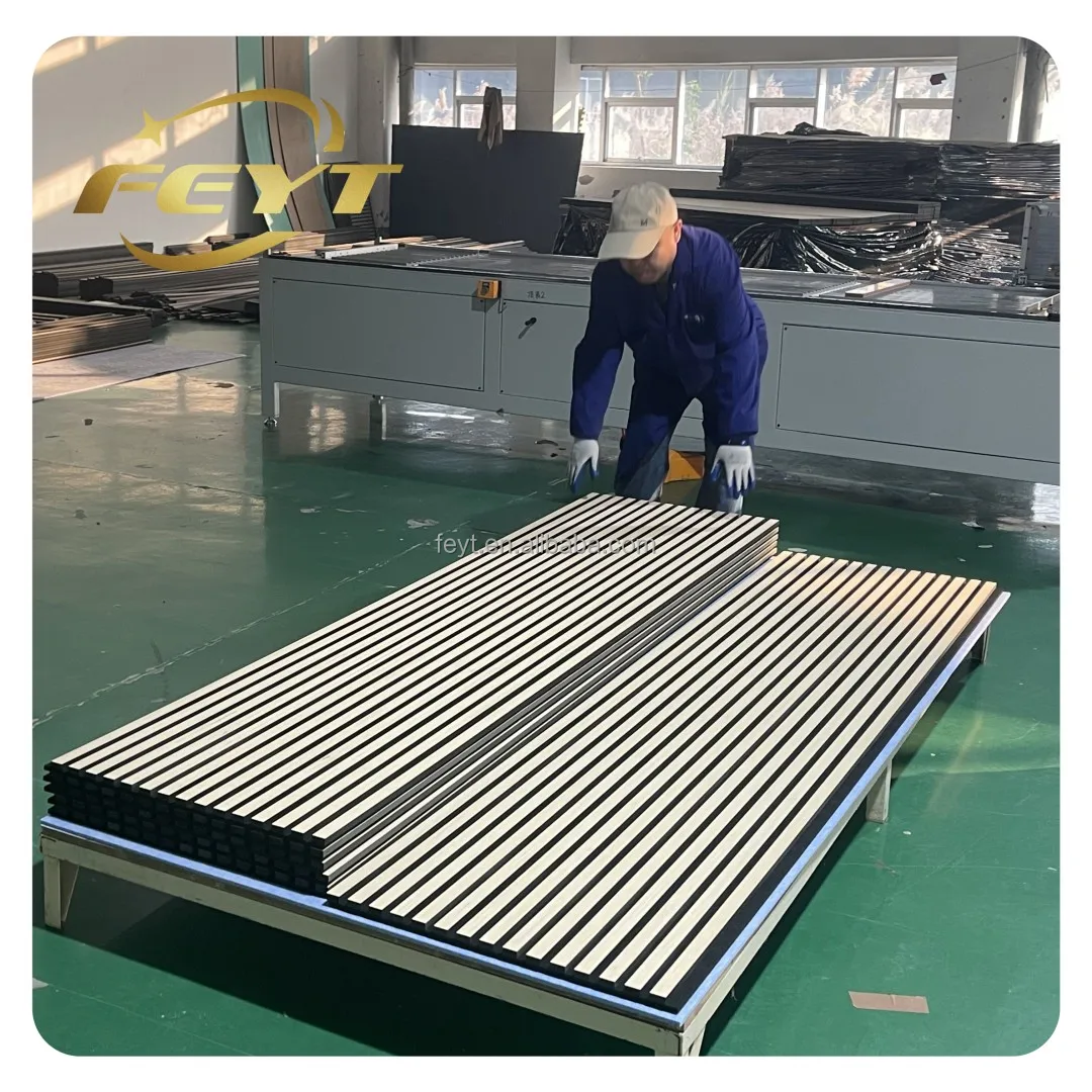 Easy to Install Ceiling Panels Wood Based Panels Machinery Wood Slats Acoustic Wall Panels