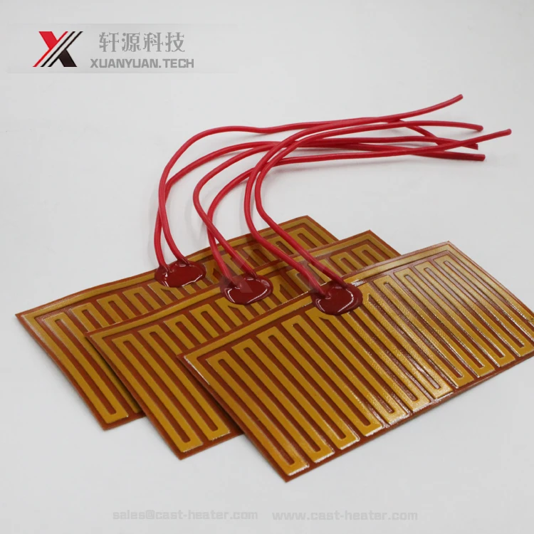 3.7v 5v 7.4v 9v 12v 24v 36v 48v 60v polyimide film heater