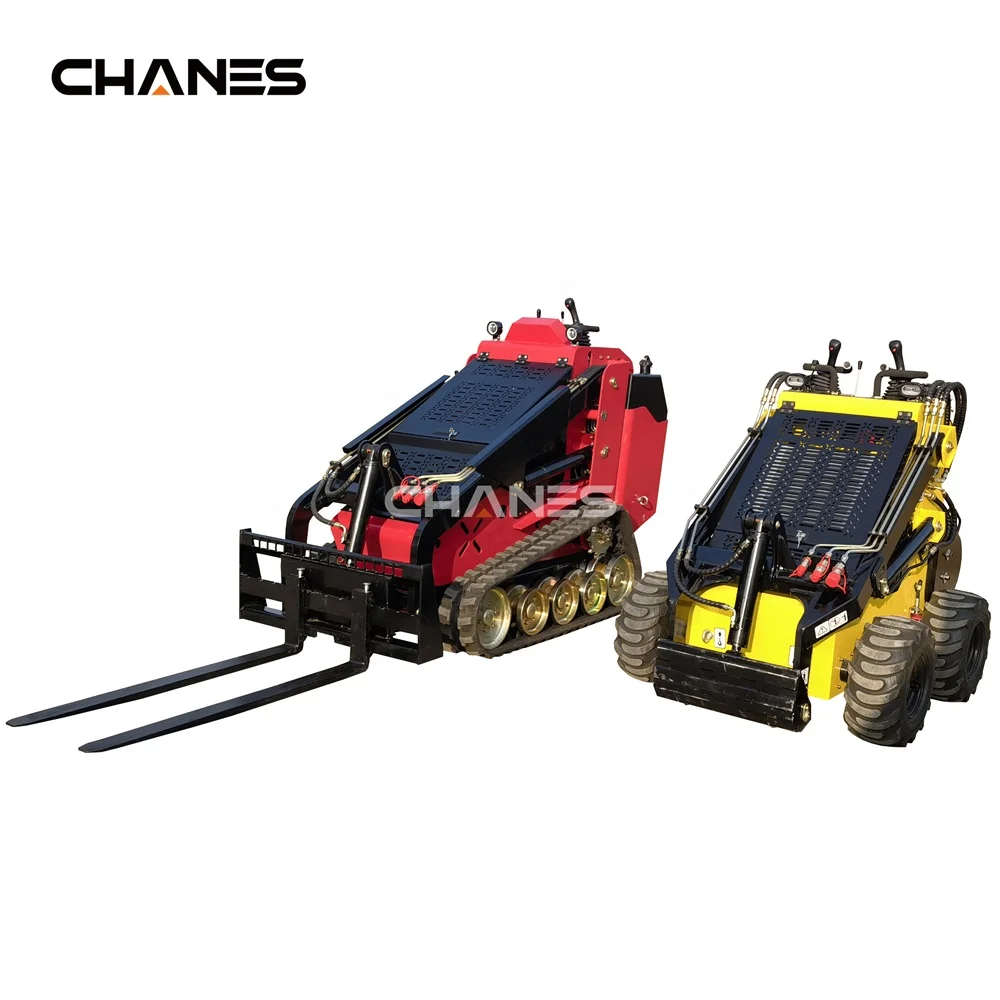 China 4x4 Mini Skid Steer Loader with Gas Wheel Drive Cheap Tracked Machine for Sale Includes R Accessories