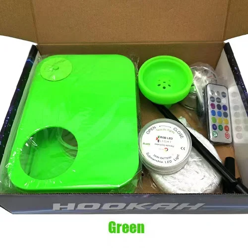 Customized Exclusive logo Hookah Transparent and Visible Hookah Set with Coals and Flavors Club Wholesale Portable TravelSmoking