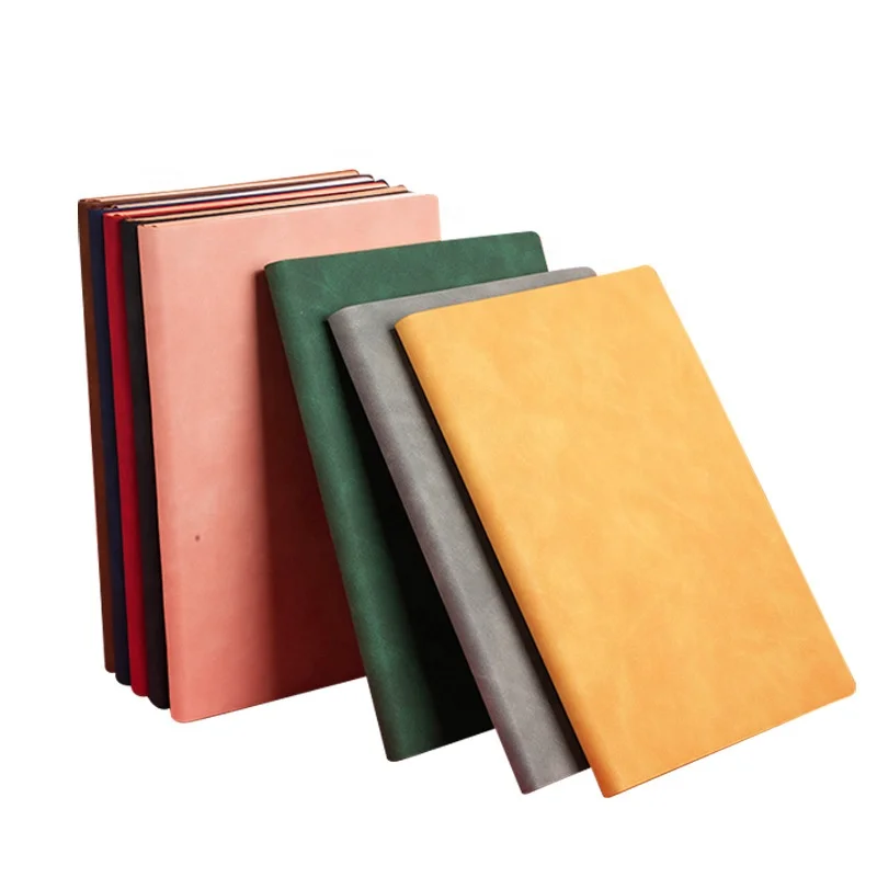 Promotional School Customized Gift for Student Embossed A5 Paper Diary Journal With Hardcover Custom Logo Leatherette Notebook