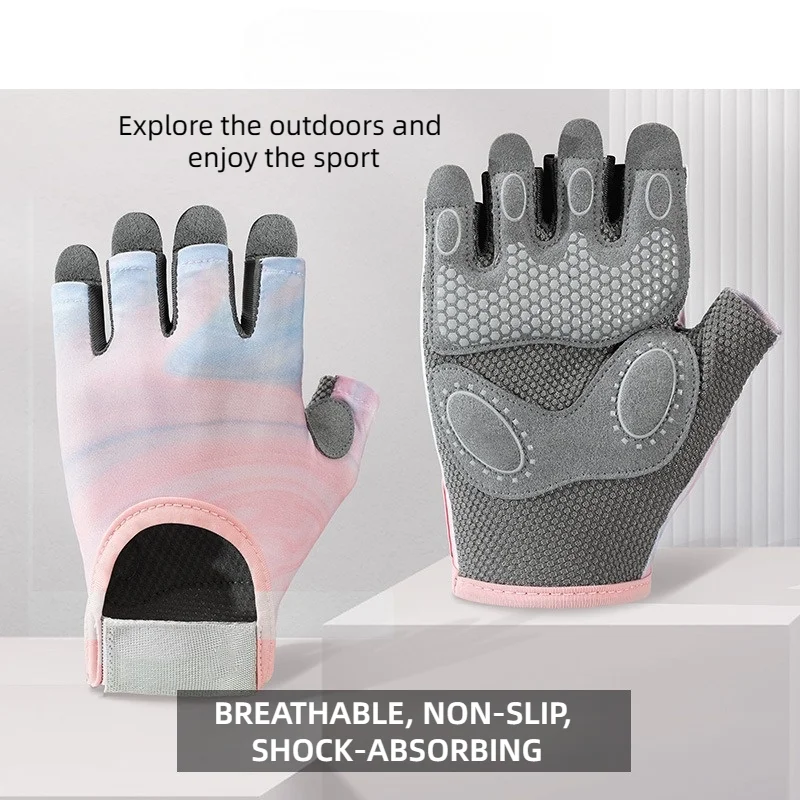 High Quality Fitness Half Finger Non-Slip Workout Weightlifting Gym Gloves Breathable Sports Cycling Gloves