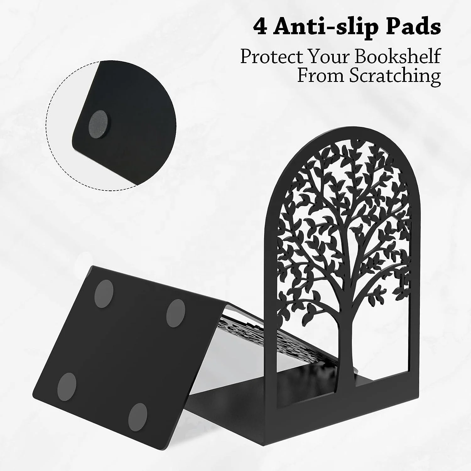 Oniya New Style  Modern Book Ends Decorative Metal Bookends for Heavy Books for Home Office