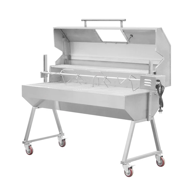 Camping Outdoor Charcoal Kitchen Barbecue Bbq Grills Double-station Lager Area Rotisseri Santa Maria Grill