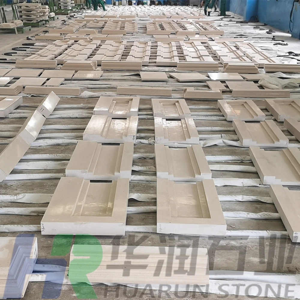 Limestone Feature Wall Exterior Wall Cladding of Villa