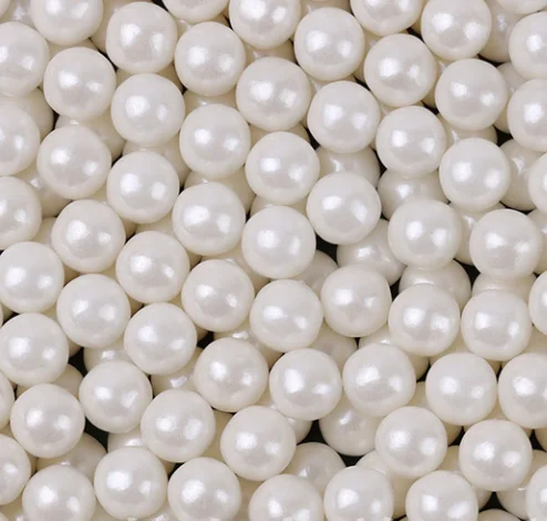 White Cake Sprinkles Cake Decoration Mixed Size Sugar Pearl Sprinkles Edible Bottle Package Hala Sprinkles Cake Decoration