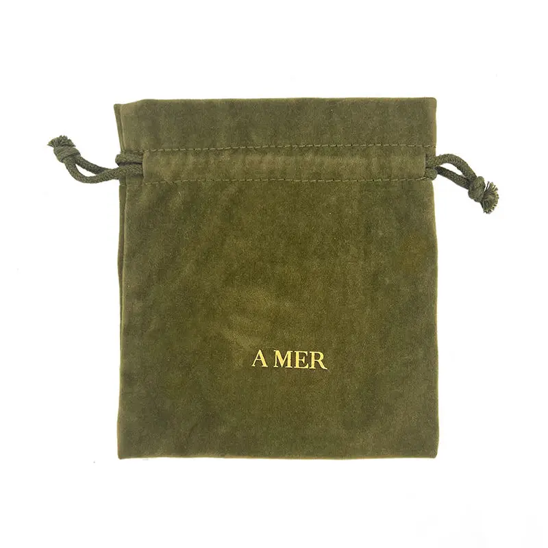 Wholesale Luxury Custom Logo Packing Jewelry Storage Gift Makeup Cosmetic Velvet Pouch Dust Drawstring Bag