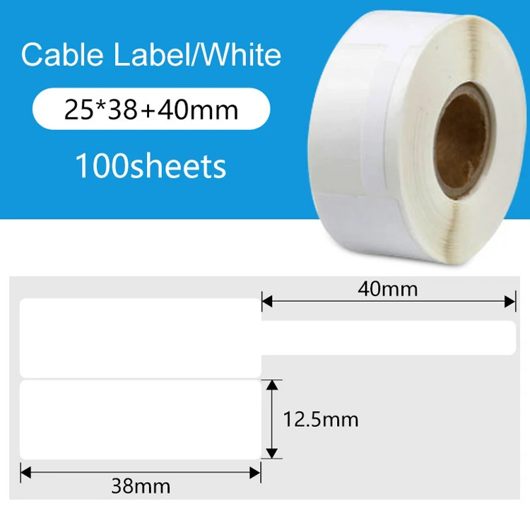Thermal Cable Label Paper P/knife Type Mobile Network Cable Self-adhesive Printing Paper OEM Adhesive Sticker Wenzhou Sunglasses