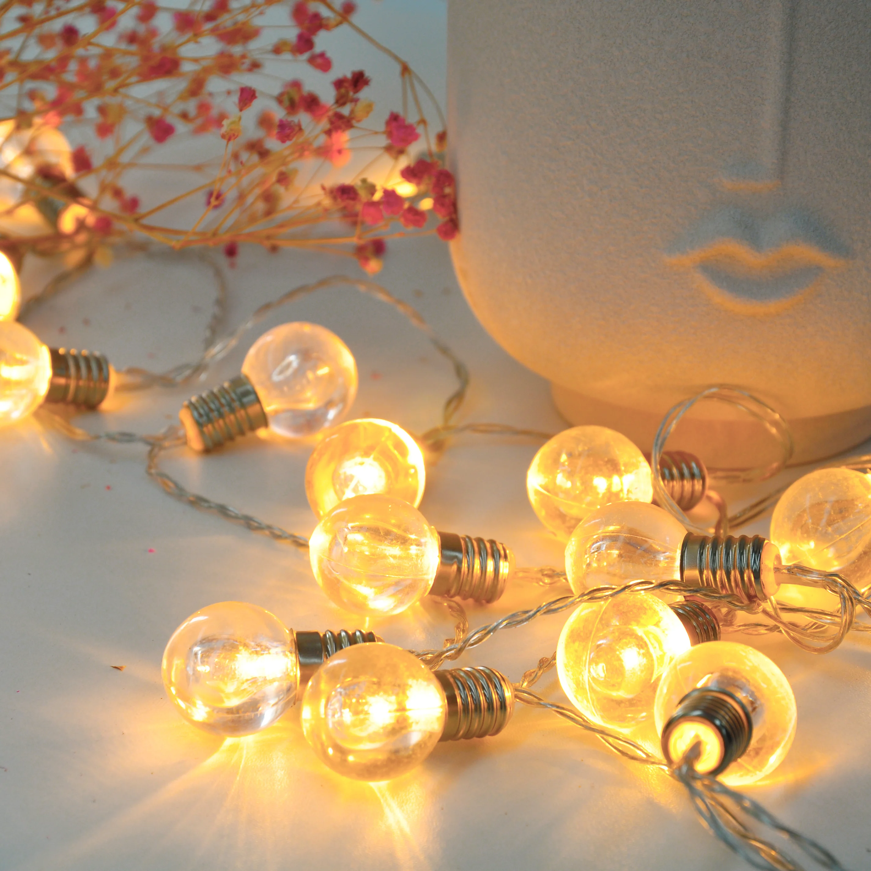 Лидер продаж постоянный Светодиодный линейный светильник 112in 20LED с шариком Рождественское украшение освещение для праздничной комнаты праздничного дня