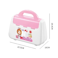 Plastic Pretend Doctor Bag Kid Dentist Role Play Children Education Medicine Box Kit Tools Doctor Set Toy For Girls