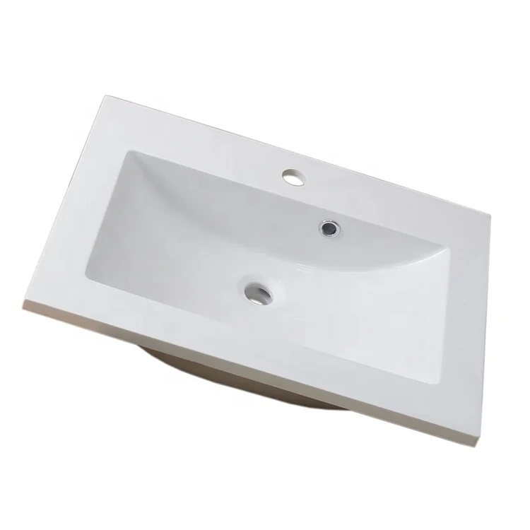 Australian hot selling rectangle resin vanity wash basin