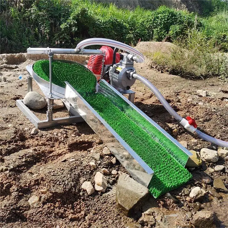 Portable Gold mining Plant mini sluice box high banker