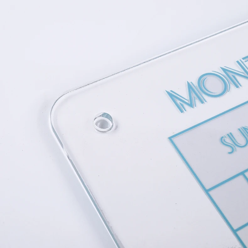 large monthly planner custom wall dry erase mounted clear acrylic calendar