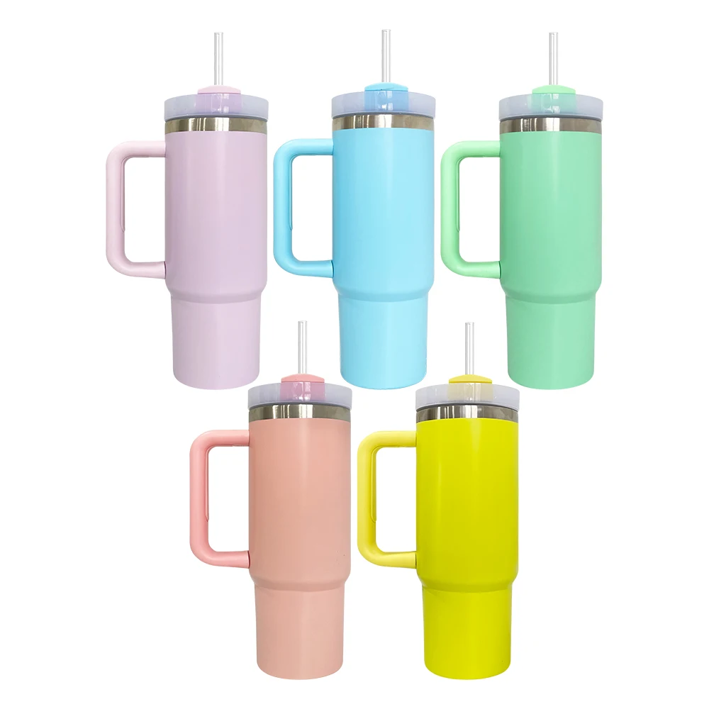USA warehouse Customized UV 3D printing logo design  stainless steel 30oz tumbler mugs with lid and straw for sublimation