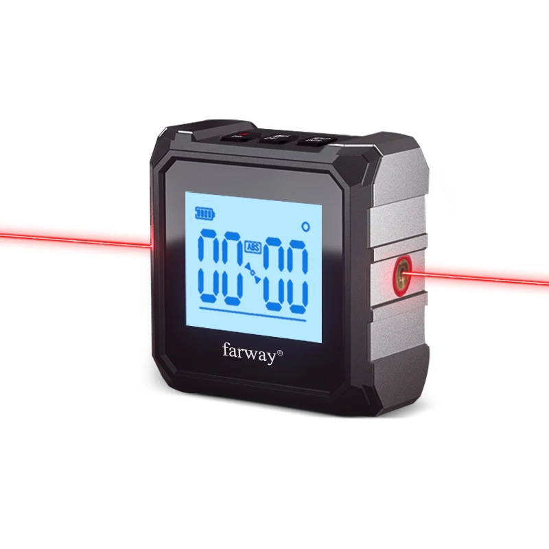
China Factory Supply Small Protractor Laser Level Box Mini Angle Finder Portable Digital Inclinometer 