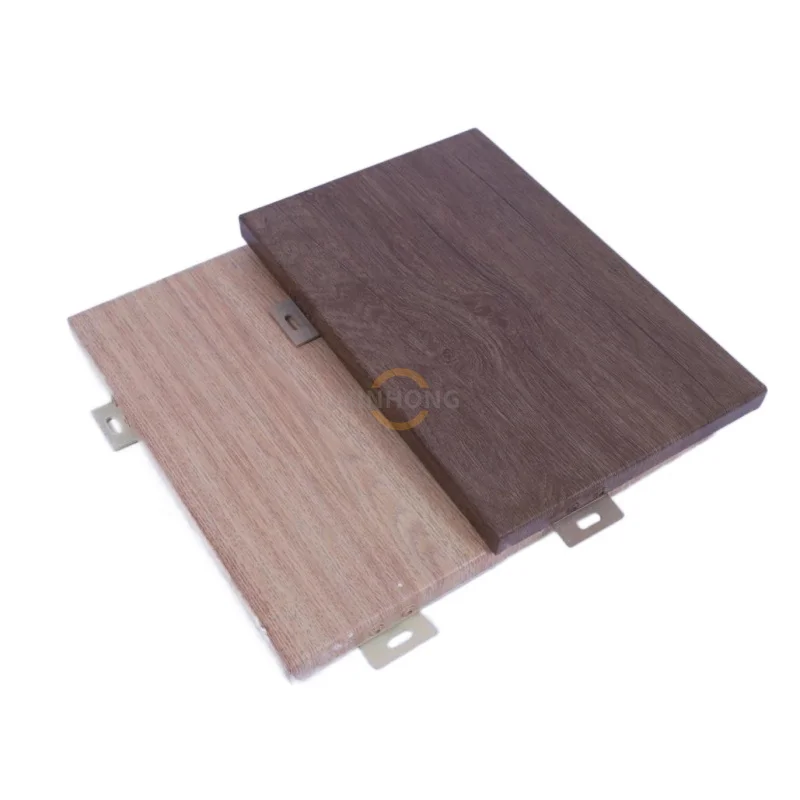 Hotel interior HPL veneer finished aluminum pattern wooden design flush doors