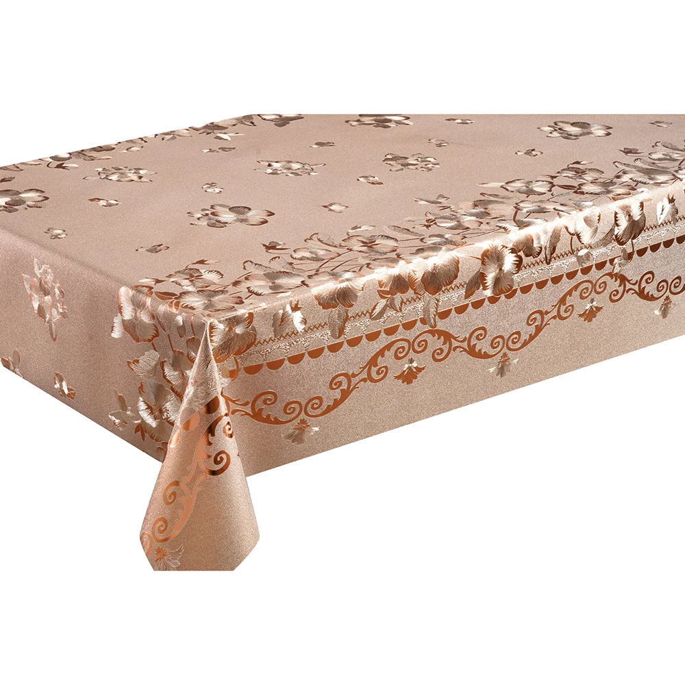PVC Table Cover Gold or silver Waterproof  pvc table cloths Oil proof Plastic Table Cloth for wedding/party