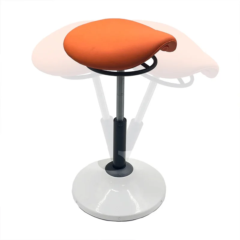 Adjustable Height Active Learning Balance Chair for Office Desks Foam-Padded Backless Wobble Stool with Rocking Motion