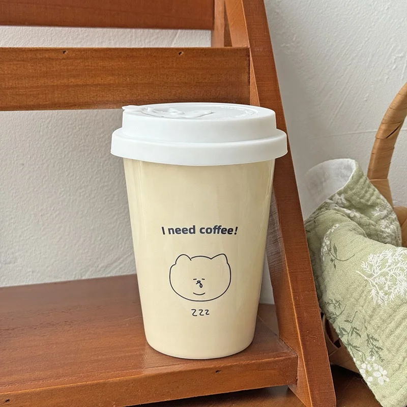 JINXIN OEM wholesale Chinese online markets  personalized customized logo cute cartoon series paper cup shape mugs tumbler