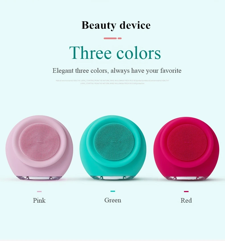 Silicone Face Brush/N Usb Recharge Face Cleansing Brush Electric Electric Cleansing Vibration Brush Face Cleaner