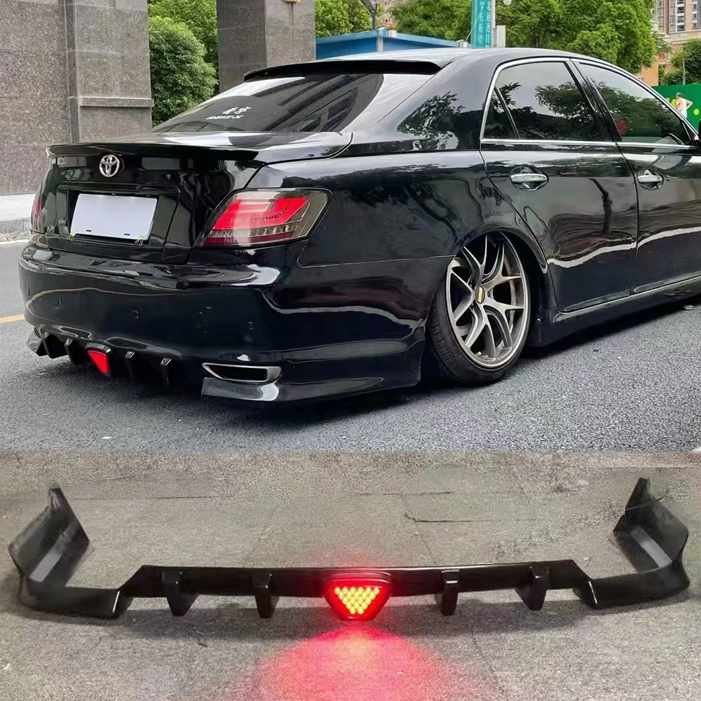 car bodykit for 2005-2009 Toyota mark  x  ABS plastic Toyota reiz rear lip diffuser with led