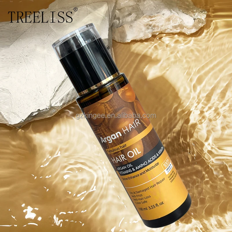 2023 Organic Morocco Argan Oil Hair Oil Serum Anti Frizz Add Shine Best for Human Hair Wig Care 100ML