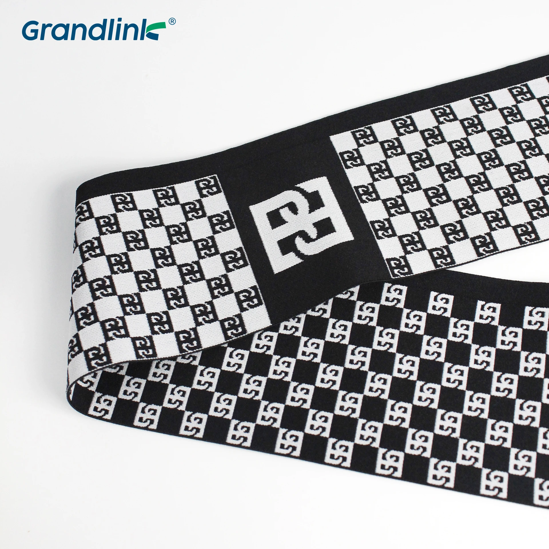 10cm Fold Over Jacquard Elastic Band Woven Sewing Open Side Elastic Band with Opening Edge For Elastic Waistband