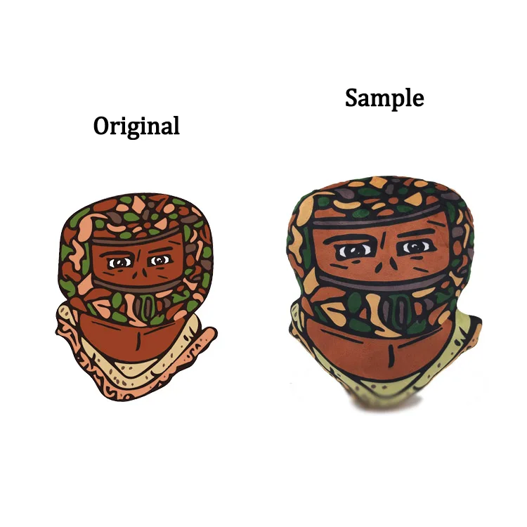 High Quality Custom Photo Camouflage Plush Toy Soft Stuffed Bear Plant Dolls Cute Keychain Accessories for Parties ODM Design