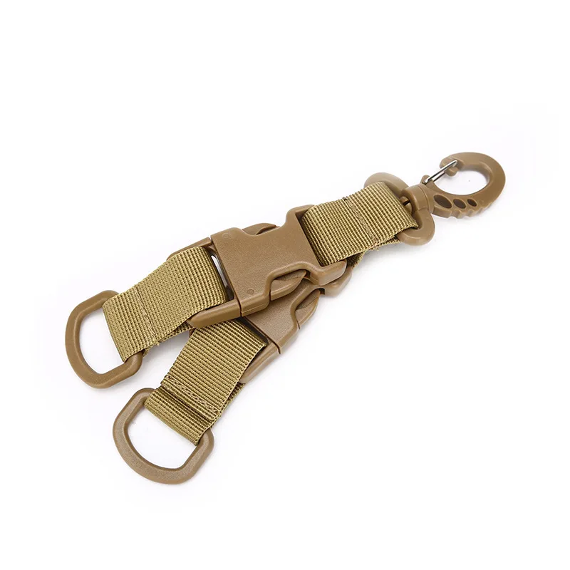 Factory Direct Multi functional tactical rotating buckle outdoor backpack mountaineering key D-shaped waist bag hanging ring
