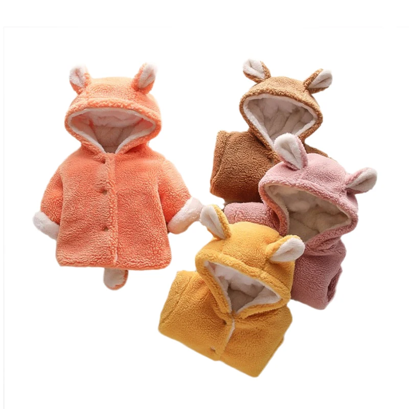 2021 Amazon, новый дизайн, пальто для новорожденных девочек, детская пуговица, теплая плотная куртка, одежда для малышей на осень и зиму, верхняя одежда, комплект одежды