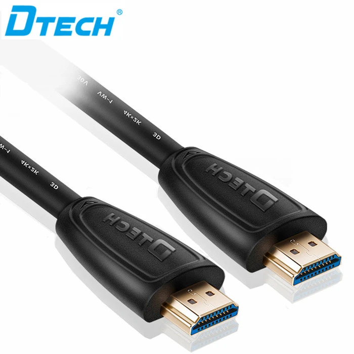 DTECH Горячая Продажа Чистый медный HD видео кабель 1 м черный
