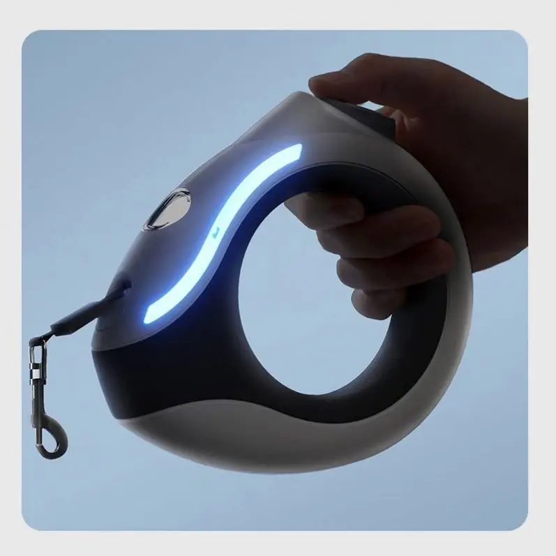 UFO Dogs Innovative Products Intelligent LED Light Smart Pet Leash Retractable Dog Leash For Pet