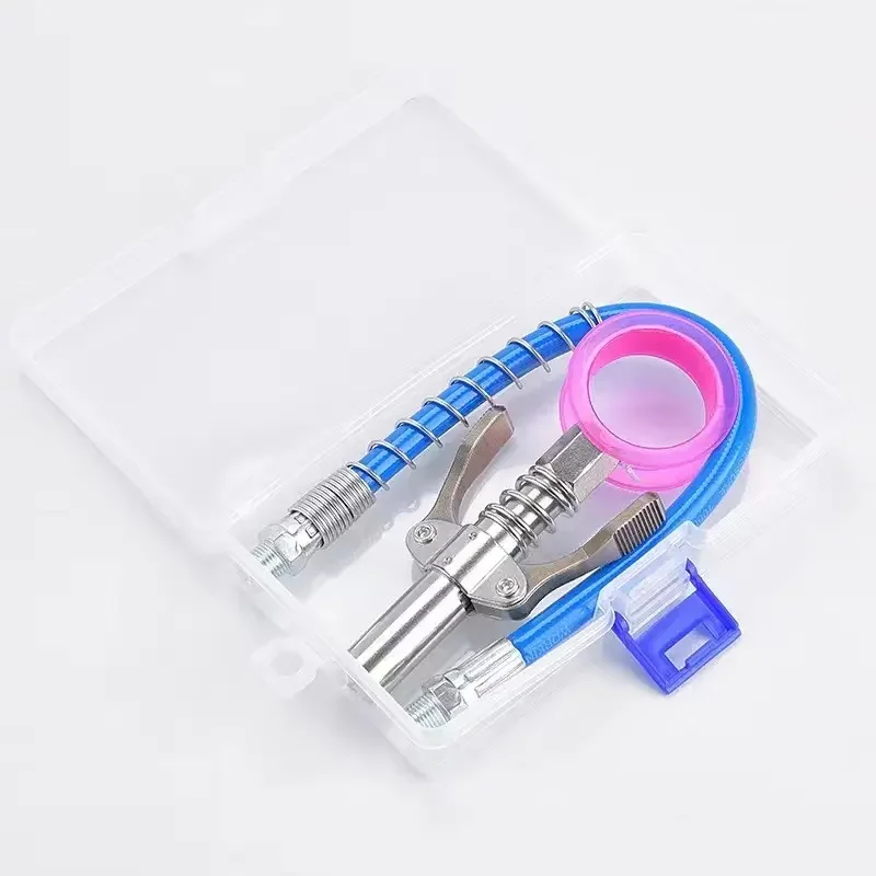 Grease gun nozzle locking clamp type high-pressure oil nozzle hand grease gun double handle Coupler