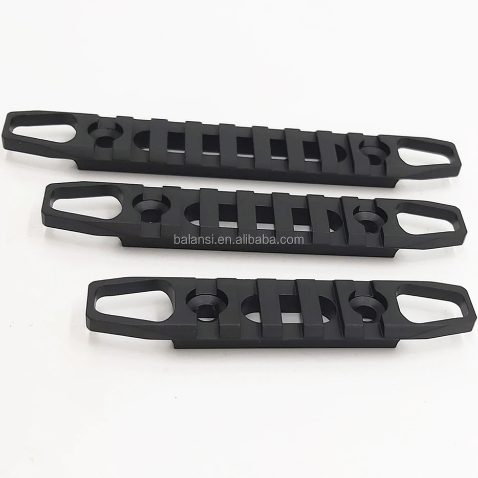 7 Slot MLOK Keymod Rail Base Segment Handguard Section Aircraft Grade Aluminum Picatinny Weaver for handguard
