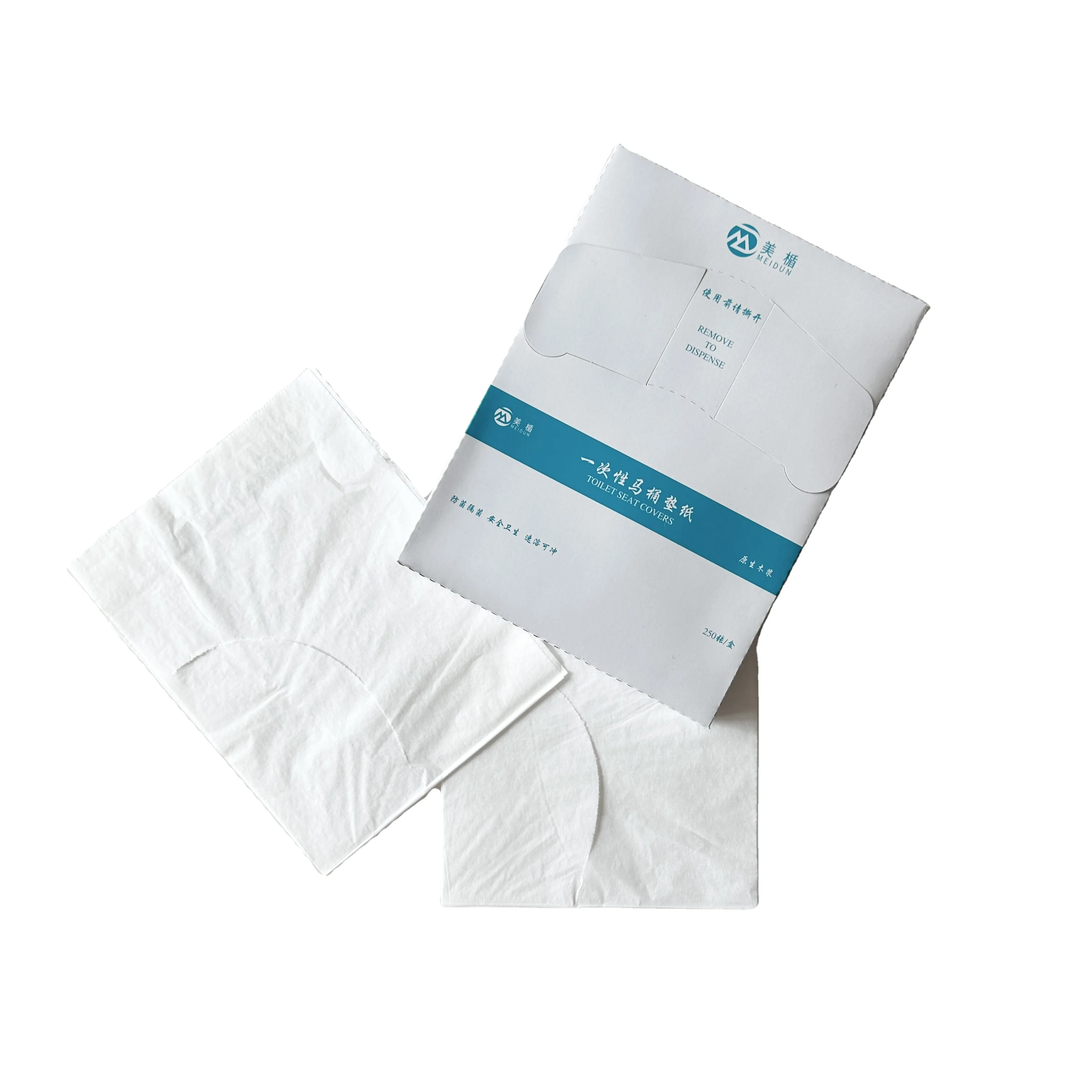 Factory Direct Sales 1/4 Fold 200 Sheets 14g Virgin Pulp Flushable Disposable Paper Toilet Seat Cover For Daily Use