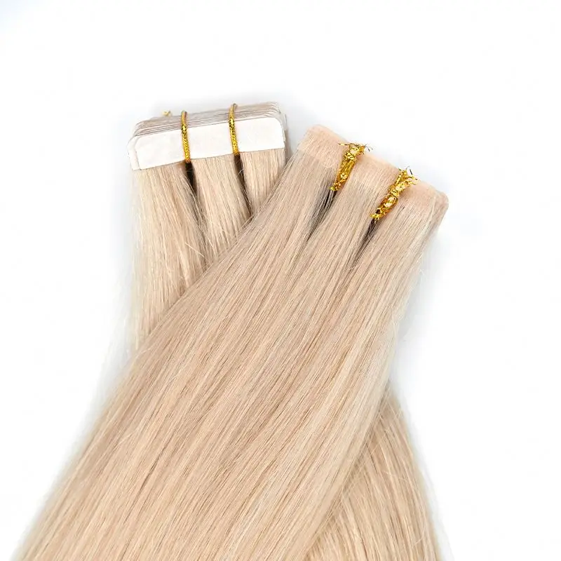 Wholesale Russian Tape Hair Cuticle Aligned Double Drawn Human Hair Tape Extension