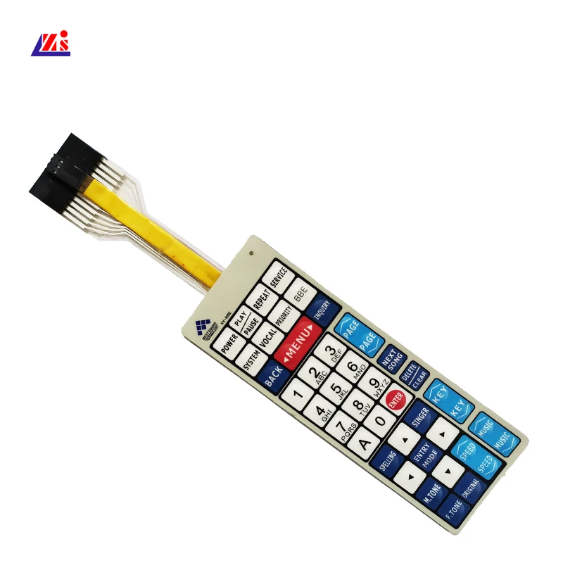 Custom polycarbonate digital printing graphic overlay sticker membrane keypads