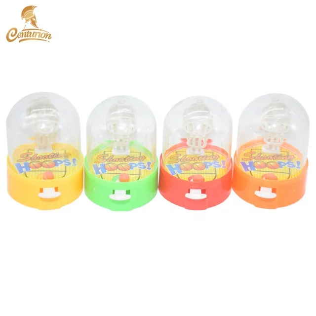 plastic mini handheld basketball shooting hoops game toy