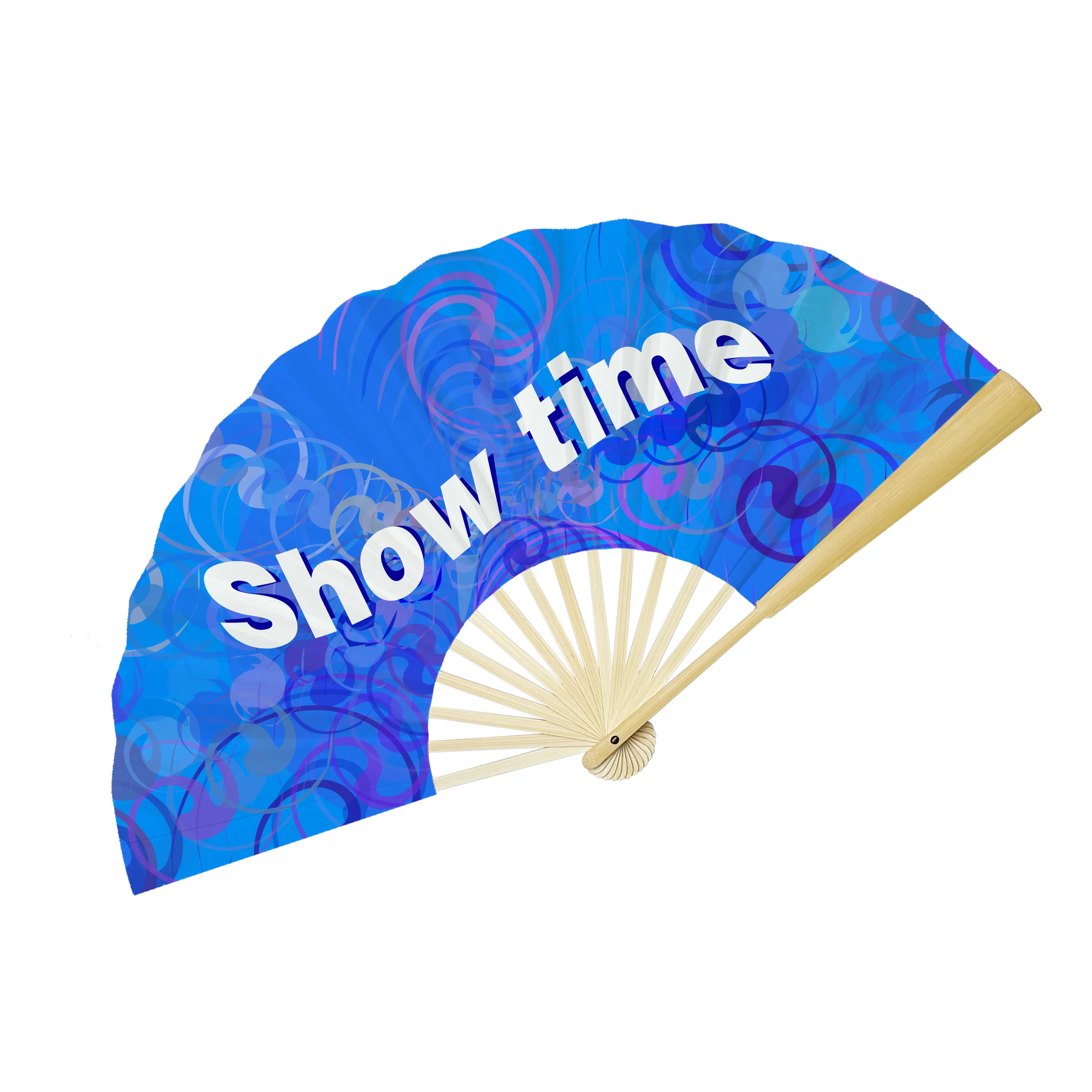 2023 new product promotional gift best price custom handheld bamboo fans for wedding
